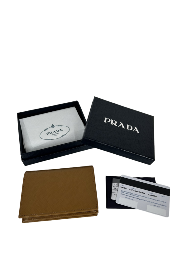 PRA Caramel unisex snap clip for women/men lady 11.2x8.5cm #1MV021 PP Wallet card holder