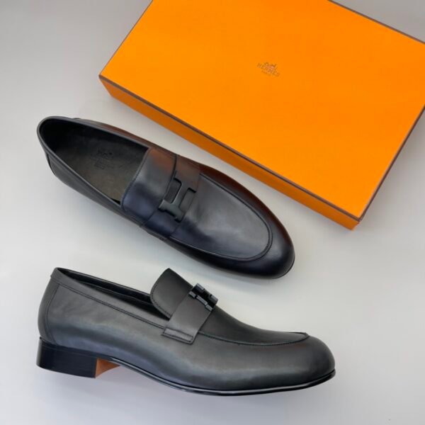 HM men's leather shoes Top quality beef loafers