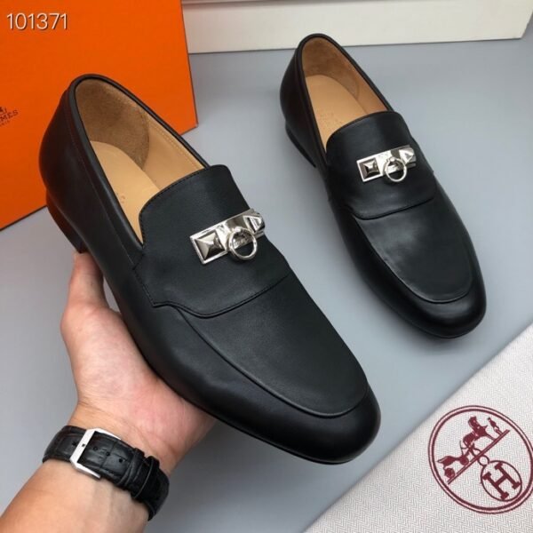 HM men's leather shoes Top quality beef loafers