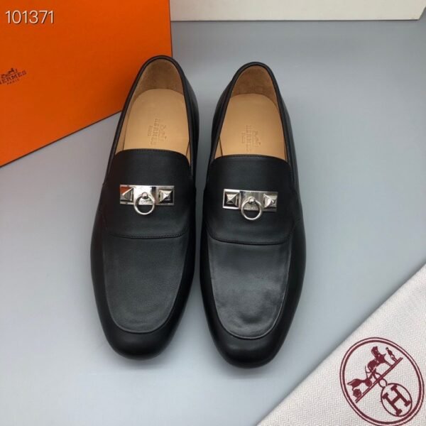 HM men's leather shoes Top quality beef loafers