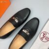HM men's leather shoes Top quality beef loafers