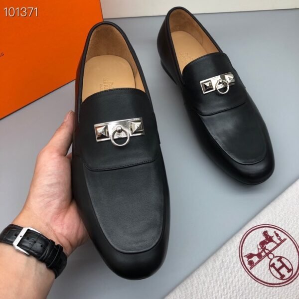 HM men's leather shoes Top quality beef loafers