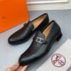 HM men's leather shoes Top quality beef loafers
