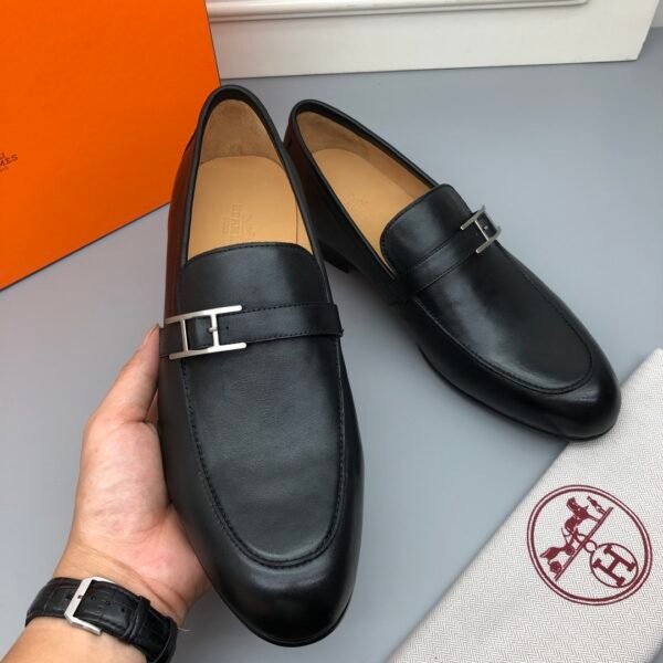 HM men's leather shoes Top quality beef loafers