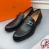 HM men's leather shoes Top quality beef loafers