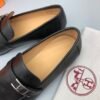 HM men's leather shoes Top quality beef loafers