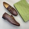 GG shoes men's leather shoes Original outsole cowhide loafers