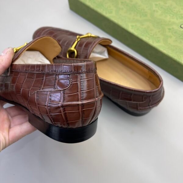 GG shoes men's leather shoes Original outsole cowhide loafers