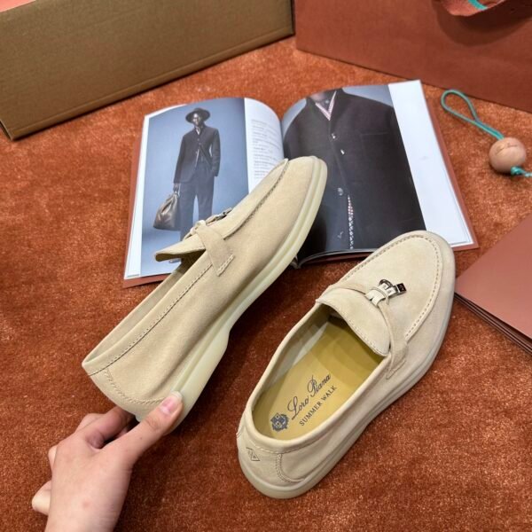 LP White Sole Shoes Summer Charms Walk Women's Moccasin Shoes