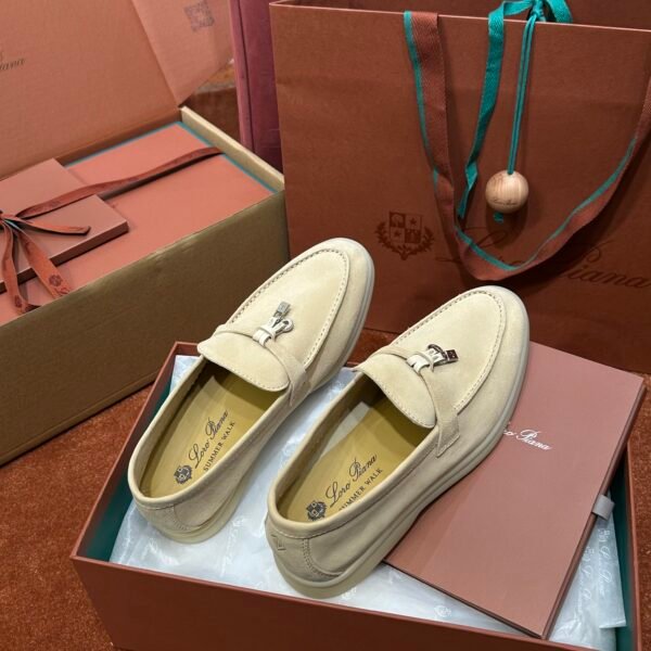 LP White Sole Shoes Summer Charms Walk Women's Moccasin Shoes