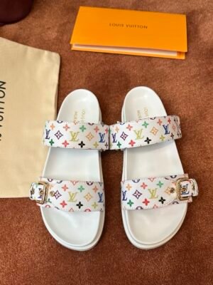 LV ballet shoes LV x TM 6AM Takashi Murakami collaboration Single shoes sandals