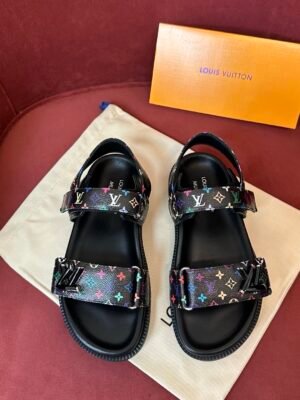 LV ballet shoes LV x TM 6AM Takashi Murakami collaboration Single shoes sandals