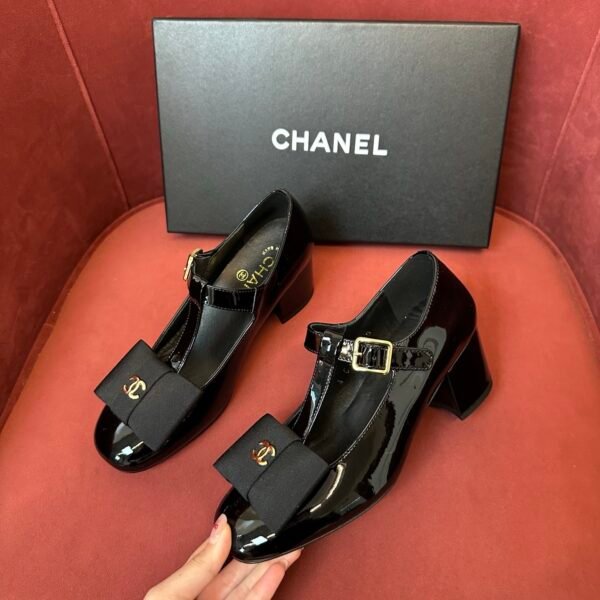 CHL Camellia Flats Mary Jane Bow High heel
