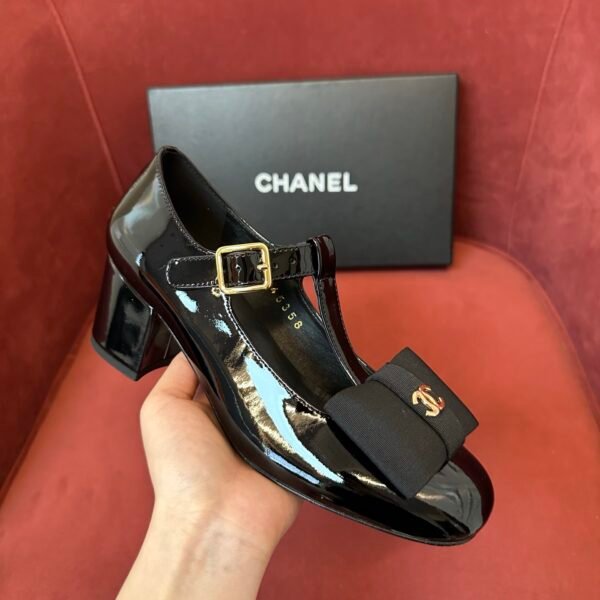 CHL Camellia Flats Mary Jane Bow High heel