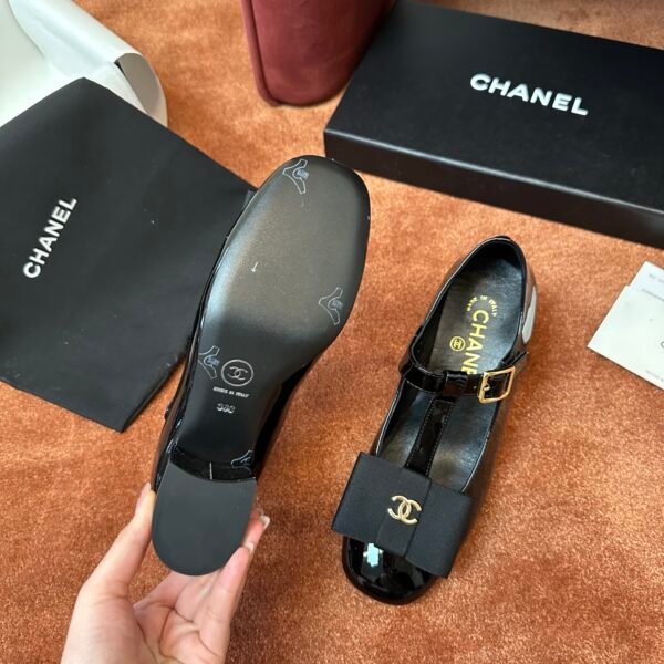 CHL Camellia Flats Mary Jane Bow High heel