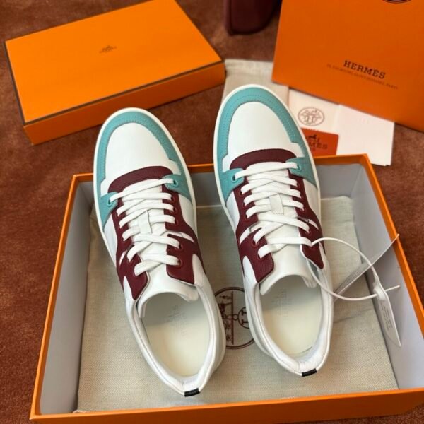 HM Join sneakers British vintage design Calfskin and Epsom calfskin