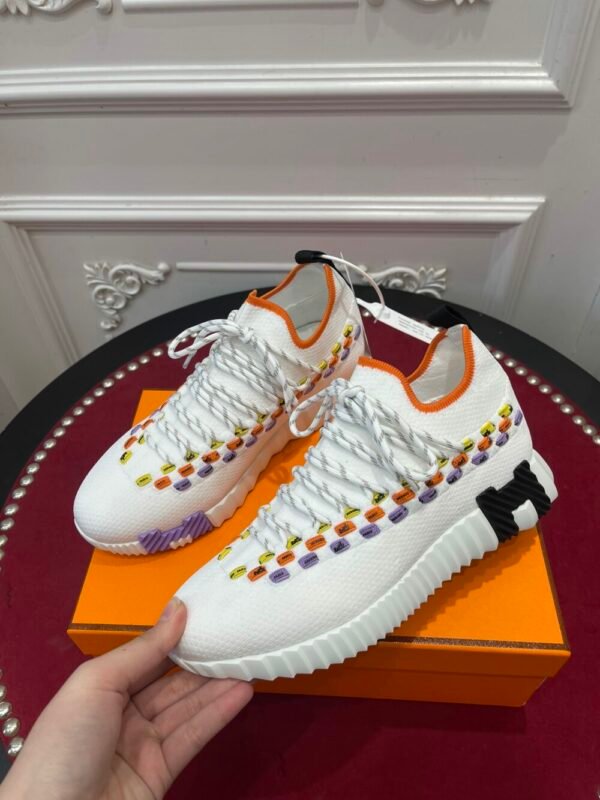 HM Flex lace-up sneakers Knitted and calfskin sneakers