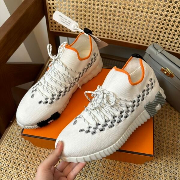 HM Flex lace-up sneakers Knitted and calfskin sneakers