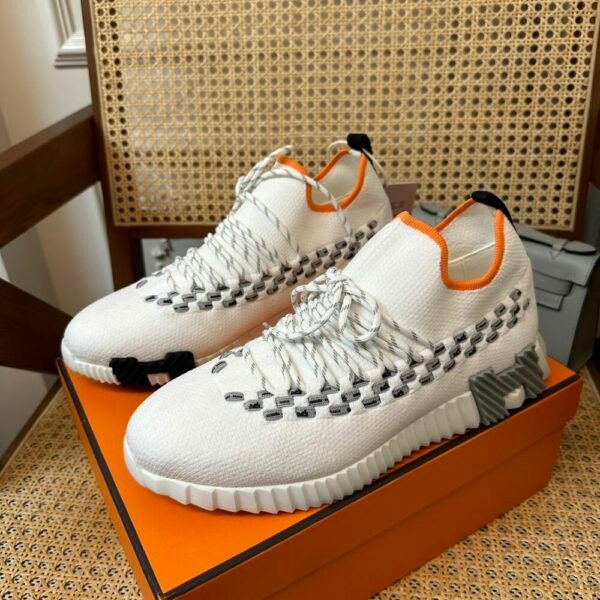 HM Flex lace-up sneakers Knitted and calfskin sneakers