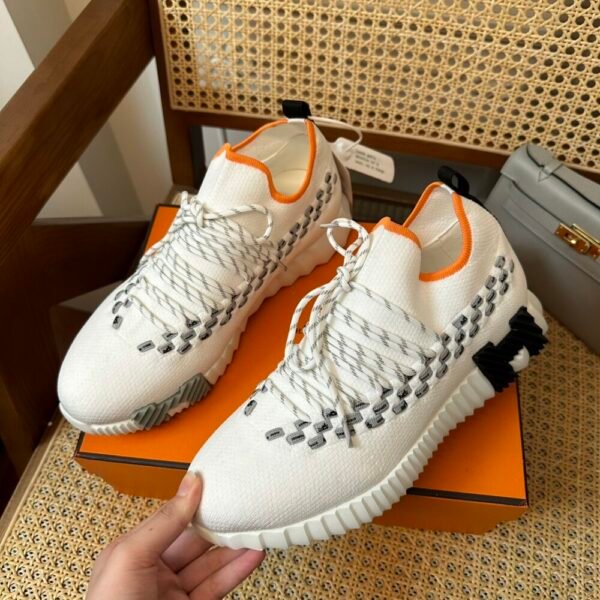 HM Flex lace-up sneakers Knitted and calfskin sneakers
