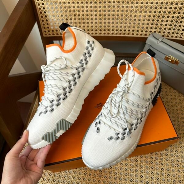 HM Flex lace-up sneakers Knitted and calfskin sneakers