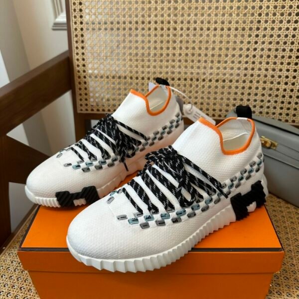 HM Flex lace-up sneakers Knitted and calfskin sneakers