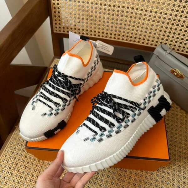 HM Flex lace-up sneakers Knitted and calfskin sneakers