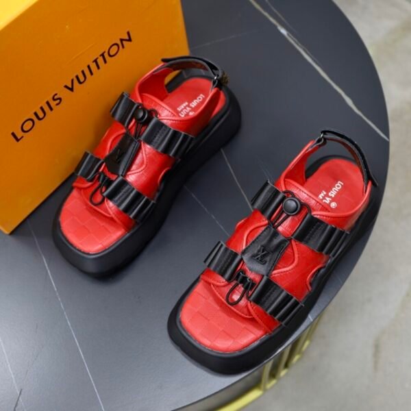 Lv slippers for couples, all-leather slippers