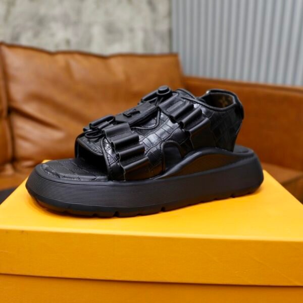 Lv slippers for couples, all-leather slippers