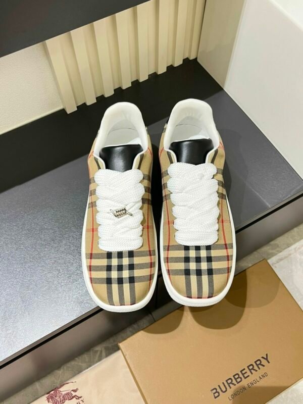 BURBER BOX series thick-soled men's casual sports shoes, trendy sneakers and bread shoes