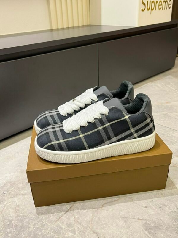 BURBER BOX series thick-soled men's casual sports shoes, trendy sneakers and bread shoes