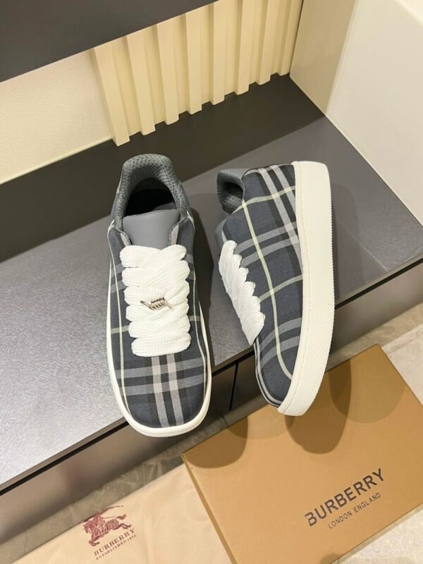 BURBER BOX series thick-soled men's casual sports shoes, trendy sneakers and bread shoes