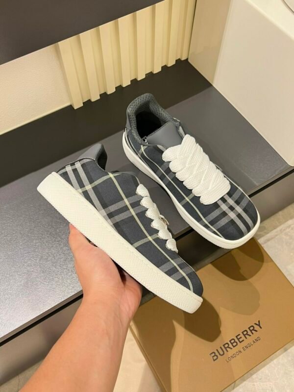 BURBER BOX series thick-soled men's casual sports shoes, trendy sneakers and bread shoes