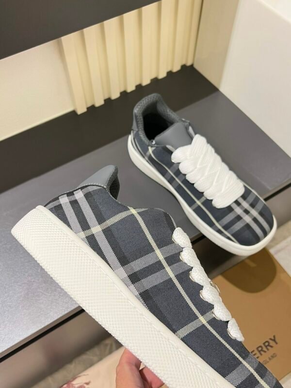 BURBER BOX series thick-soled men's casual sports shoes, trendy sneakers and bread shoes