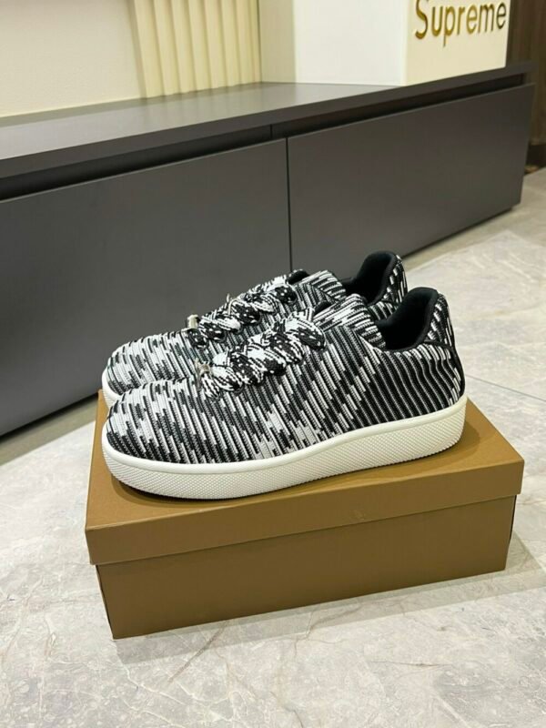 BURBER BOX series thick-soled men's casual sports shoes, trendy sneakers and bread shoes
