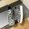 BURBER BOX series thick-soled men's casual sports shoes, trendy sneakers and bread shoes