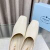 PRD 25ss thick heel square toe half slippers back high heel sandals