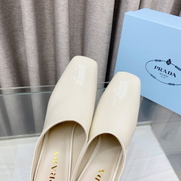 PRD 25ss thick heel square toe half slippers back high heel sandals