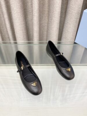 PRD 25ss Mesh Fabric Ballet Flats Fishnet Mary Jane Ballet Flats