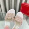 Rene Caovilla Fashionable Versatile Rhinestones Chunky Heel Sandals