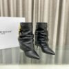 GIVE-Y high heel pleated boots Shark Lock series high heels