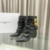 GIVE-Y high heel pleated boots Shark Lock series high heels