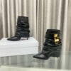 GIVE-Y high heel pleated boots Shark Lock series high heels