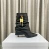 GIVE-Y high heel pleated boots Shark Lock series high heels