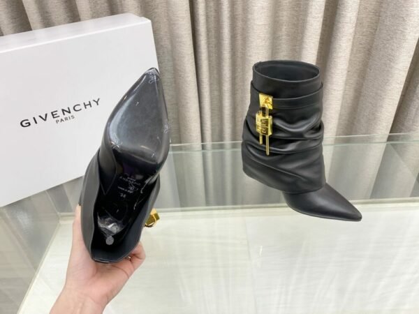 GIVE-Y high heel pleated boots Shark Lock series high heels