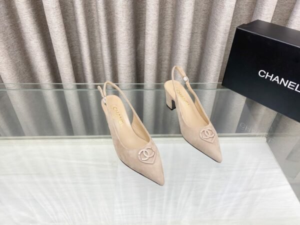 CHL 25ss pointed flat shoes and slippers Thick toe high heels