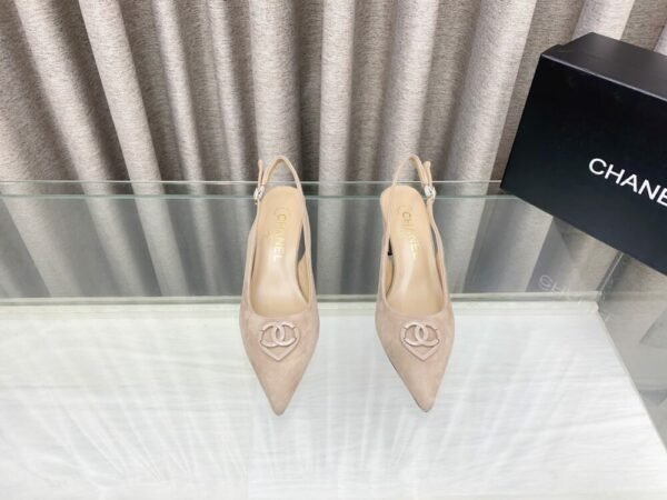 CHL 25ss pointed flat shoes and slippers Thick toe high heels