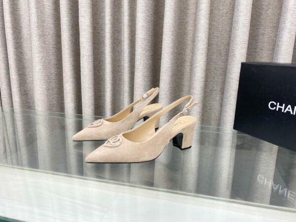 CHL 25ss pointed flat shoes and slippers Thick toe high heels