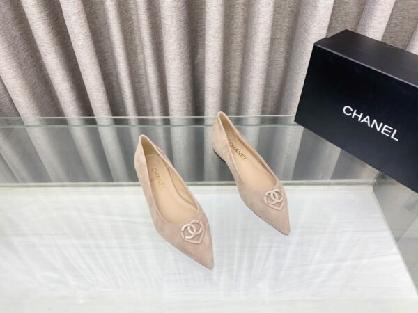 CHL 25ss pointed flat shoes and slippers Thick toe high heels