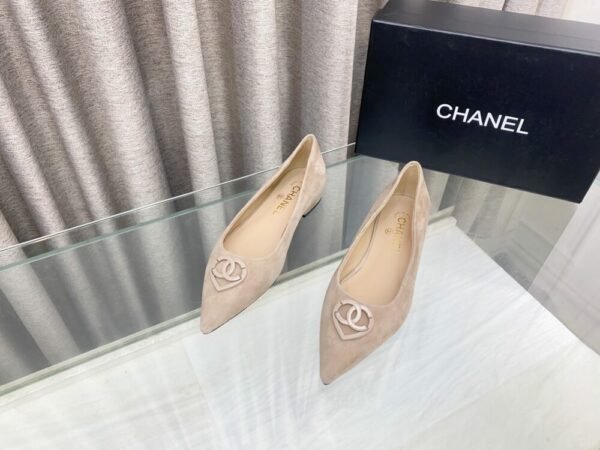 CHL 25ss pointed flat shoes and slippers Thick toe high heels
